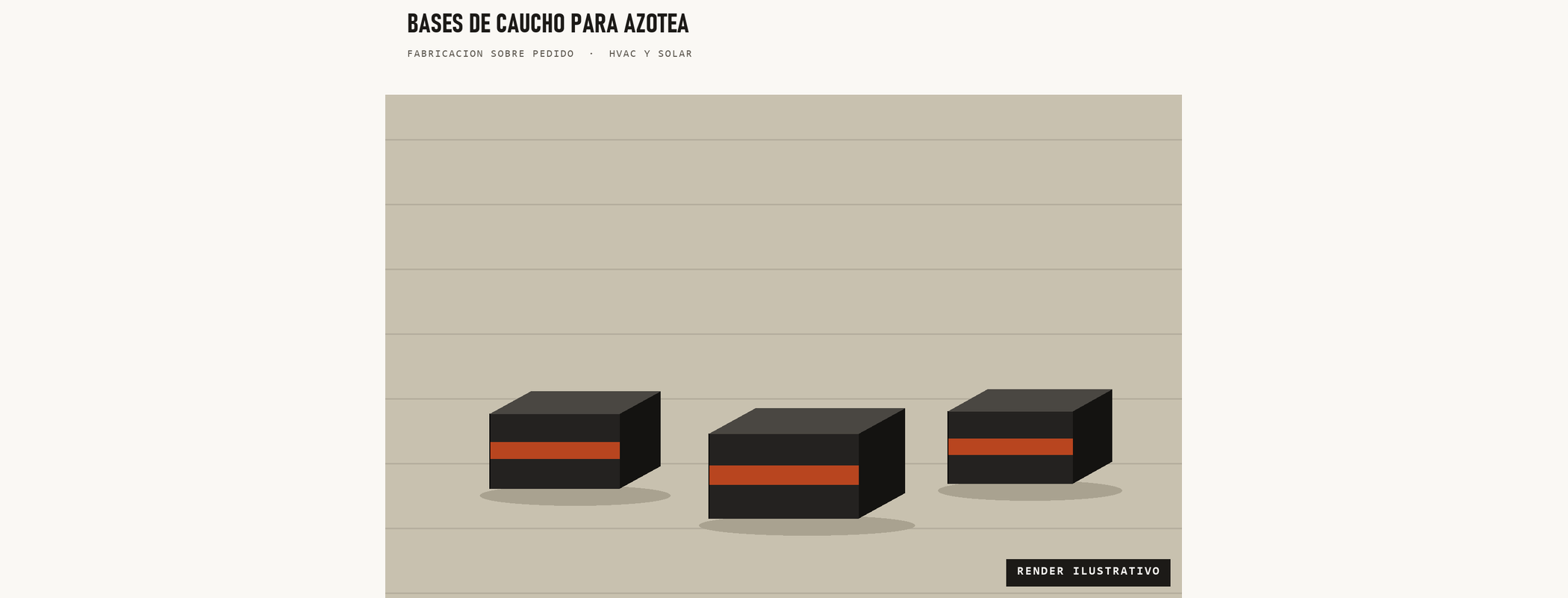 Bases para HVAC y paneles solares
