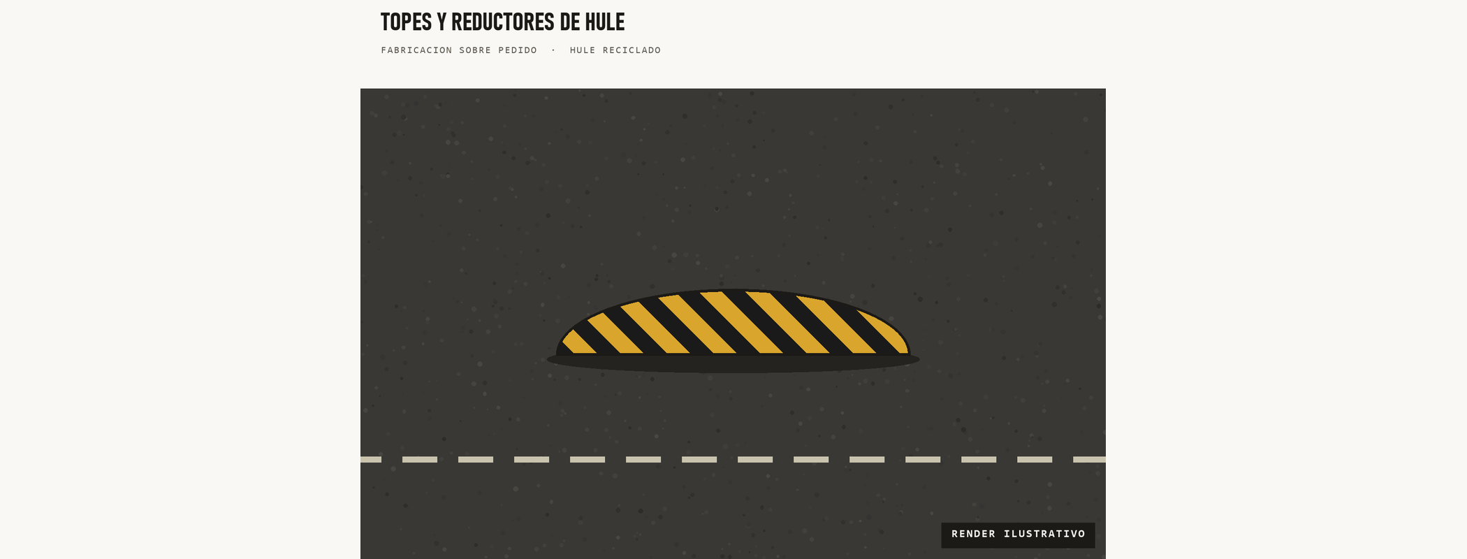 Topes y reductores de velocidad